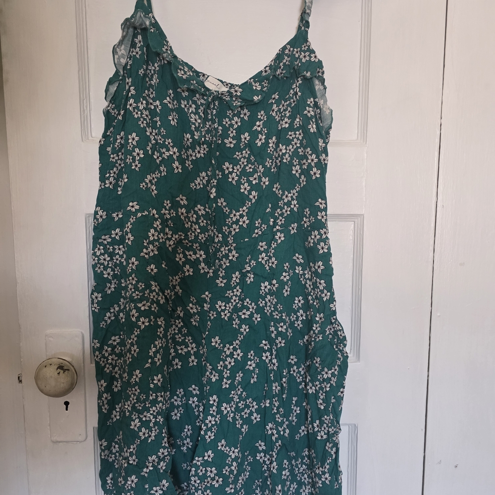 Floral Green Jumpsuit